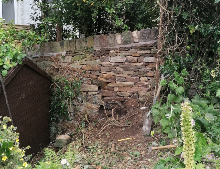 dry stone wall repair